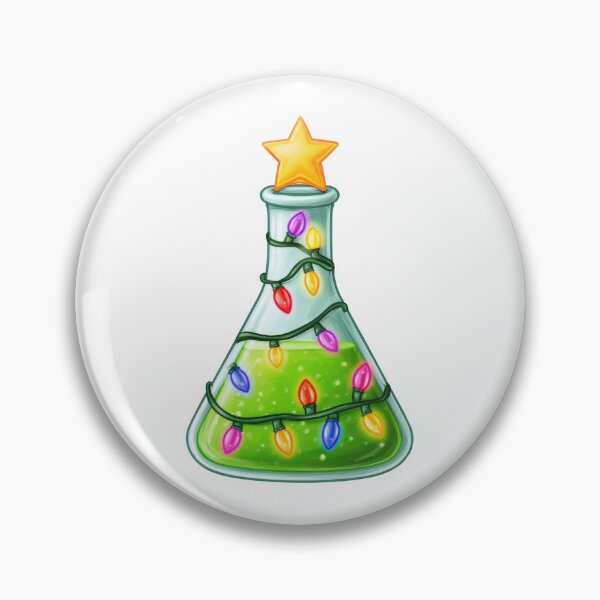 Item preview, Chemistry Christmas tree holiday illustration designed and sold by olenapetol.