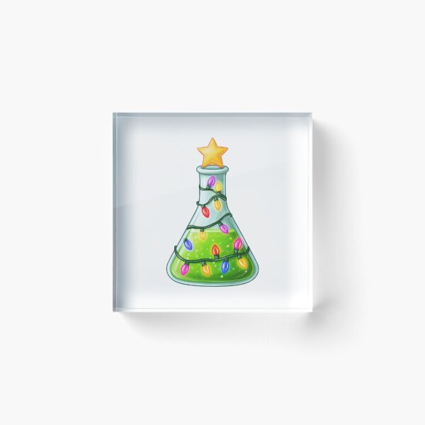 Item preview, Chemistry Christmas tree holiday illustration designed and sold by olenapetol.