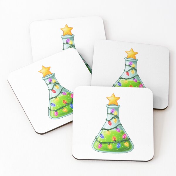Item preview, Chemistry Christmas tree holiday illustration designed and sold by olenapetol.