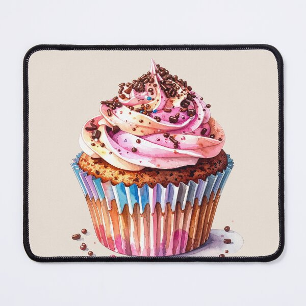 Item preview, Pink cupcake delight with sprinkles designed and sold by LiskoDesign.