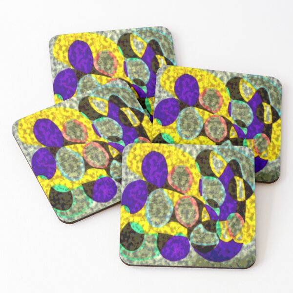 Item preview, organic color fusion colorful abstract geometric design designed and sold by SmashingDeals.