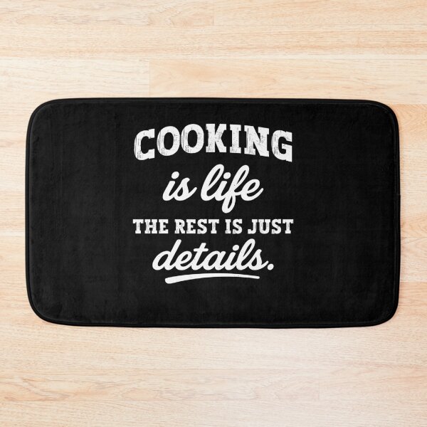 Item preview, Cooking Is Life The Rest Is Just Details Vintage Quote designed and sold by gunaone-design.