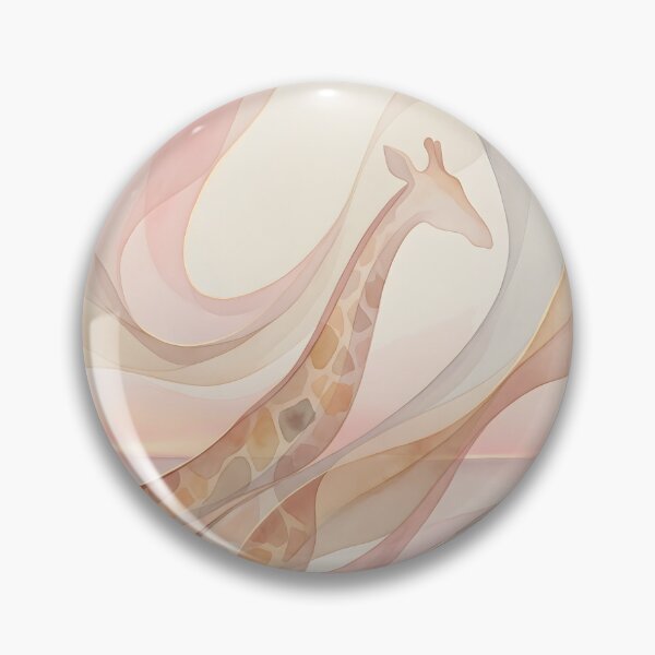 Item preview, Feminine Energy Abstract — Nairobi Giraffe Solstice Glow, Pastel Terracotta Wall Art designed and sold by FixwellStudio.