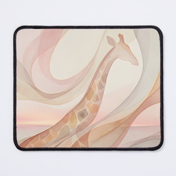 Item preview, Feminine Energy Abstract — Nairobi Giraffe Solstice Glow, Pastel Terracotta Wall Art designed and sold by FixwellStudio.