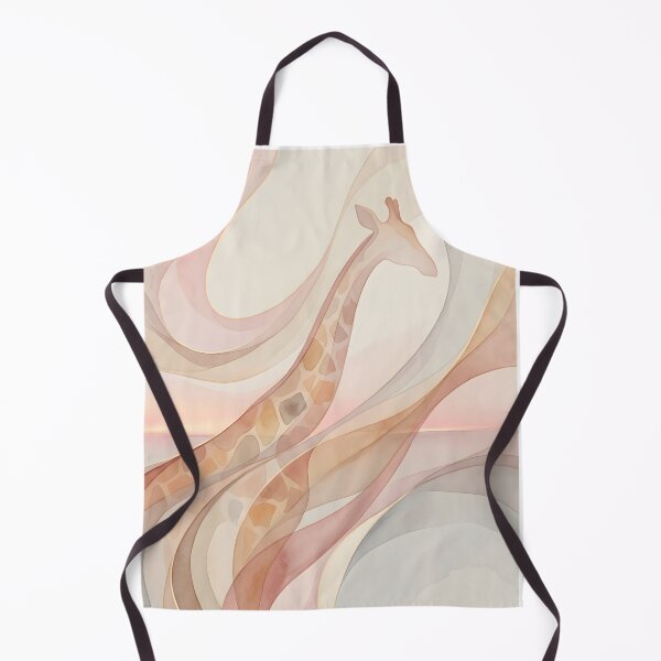 Item preview, Feminine Energy Abstract — Nairobi Giraffe Solstice Glow, Pastel Terracotta Wall Art designed and sold by FixwellStudio.