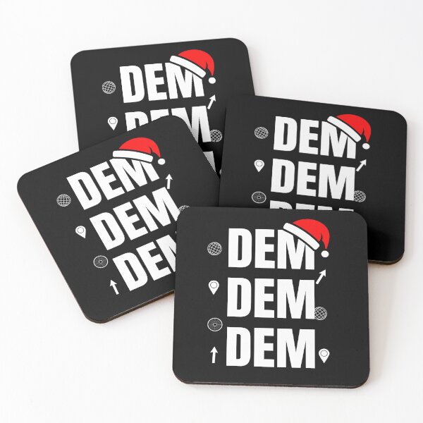 Item preview, DEM Christmas Geospatial Typography designed and sold by SpatialPost.