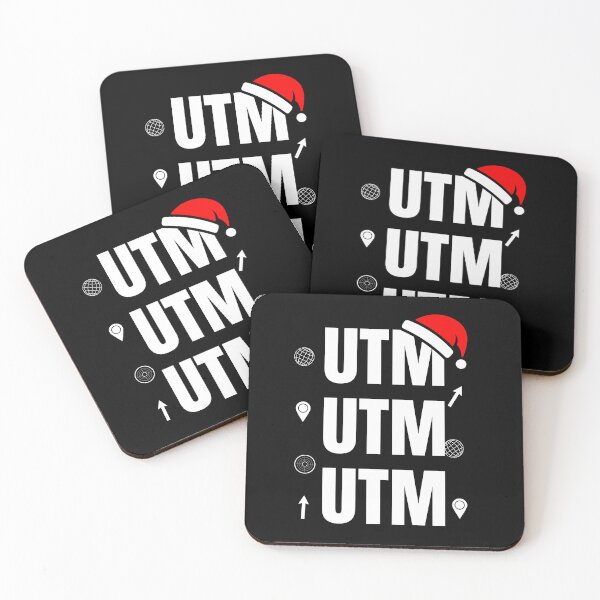 Item preview, UTM Christmas Geospatial Typography designed and sold by SpatialPost.
