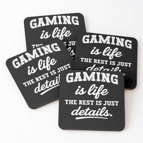 Item preview, Gaming Is Life – The Rest Is Just Details – Vintage Gamer designed and sold by gunaone-design.
