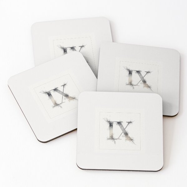 Item preview, Roman Letter IX (Minimalist, Architectural, Timeless) designed and sold by Raj-Designs.