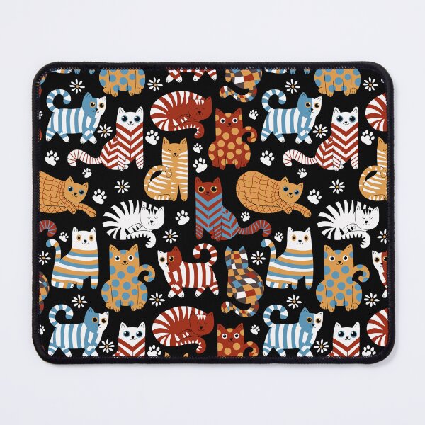 Item preview, Modern graphic cats race Black designed and sold by pholiumsigma_design.