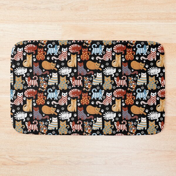 Item preview, Modern graphic cats race Black designed and sold by pholiumsigma_design.