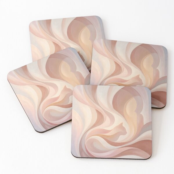 Item preview, Feminine Abstract Pastel Flow — Marrakech Cat Solstice Glow | Wall Art designed and sold by FixwellStudio.