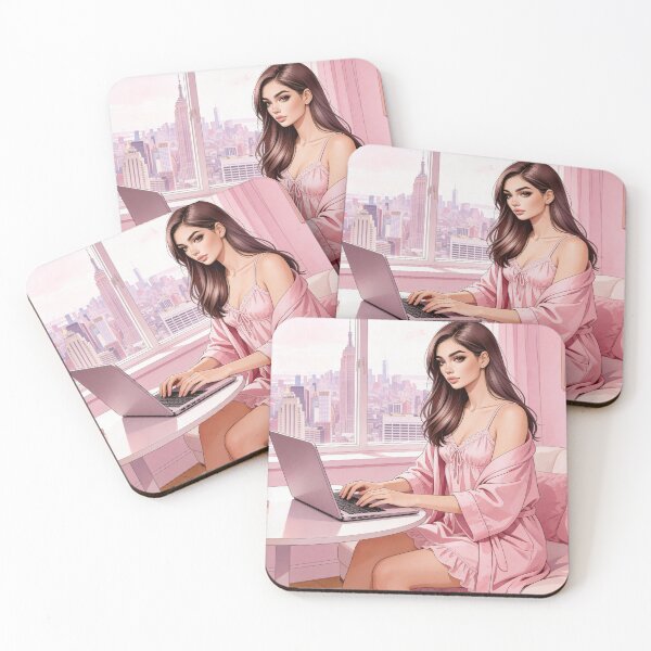 Item preview, City Girl Working at Home designed and sold by GlamourCutieAI.