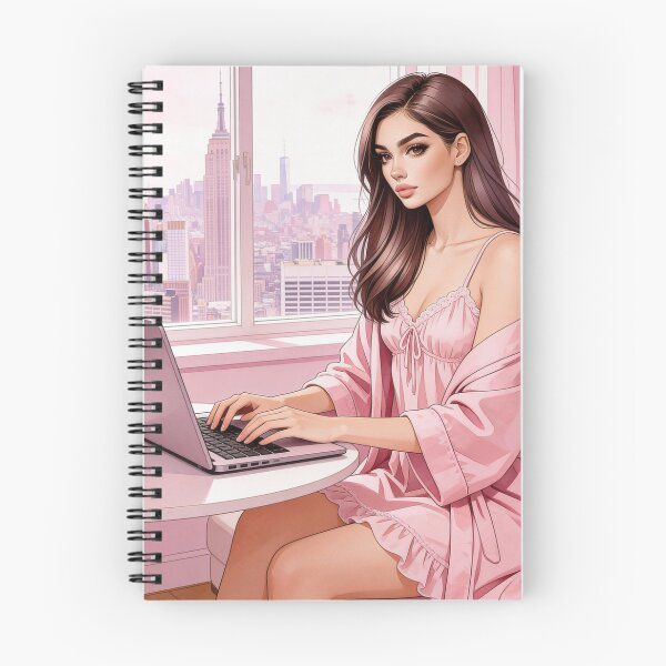 Item preview, City Girl Working at Home designed and sold by GlamourCutieAI.