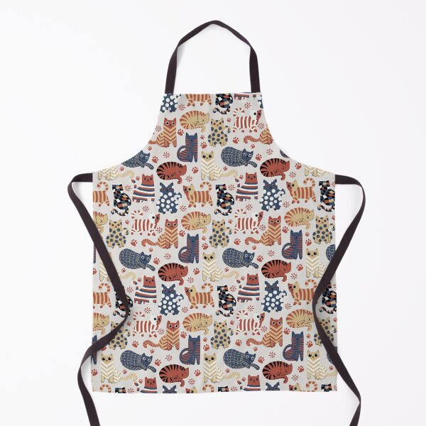Item preview, Modern graphic cats doodle race red and blue designed and sold by pholiumsigma_design.