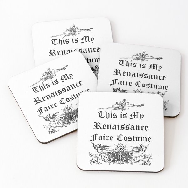 Item preview, Funny Nerdy This is My Renaissance Faire Costume Black Text designed and sold by MathWare MathClips.