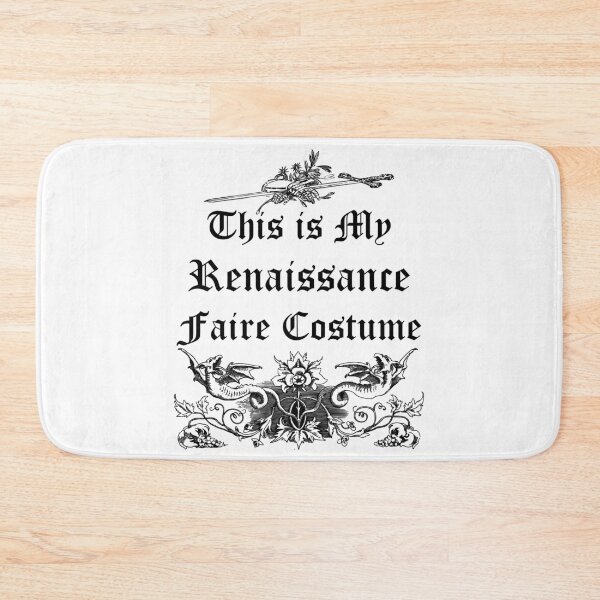 Item preview, Funny Nerdy This is My Renaissance Faire Costume Black Text designed and sold by MathWare MathClips.