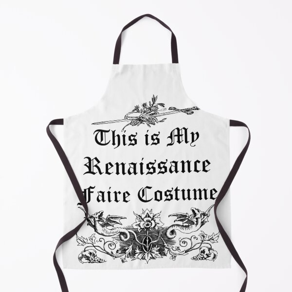 Item preview, Funny Nerdy This is My Renaissance Faire Costume Black Text designed and sold by MathWare MathClips.