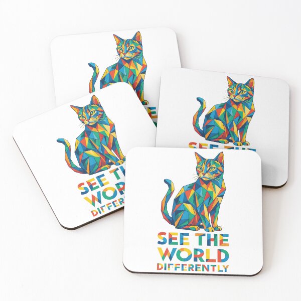 Item preview, Abstract Cubist Cat See the World Differently designed and sold by Quillway.