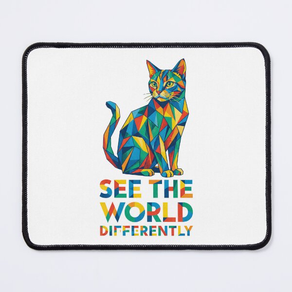 Item preview, Abstract Cubist Cat See the World Differently designed and sold by Quillway.
