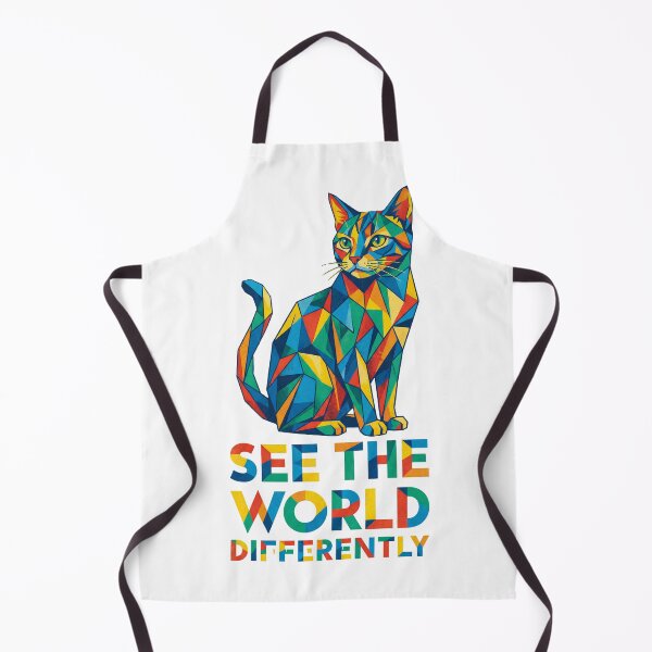 Item preview, Abstract Cubist Cat See the World Differently designed and sold by Quillway.