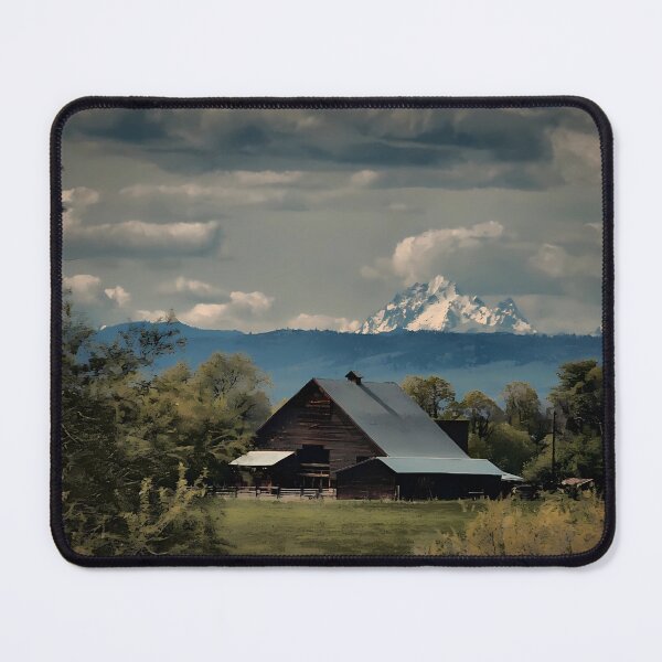 Item preview, Rustic Barn below the Mountain designed and sold by Kandi25.
