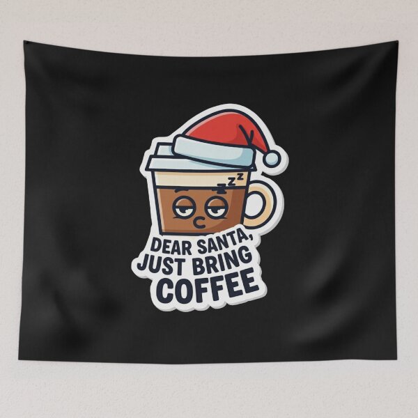 Item preview, Dear Santa, Just Bring Coffee designed and sold by Inkspire House.
