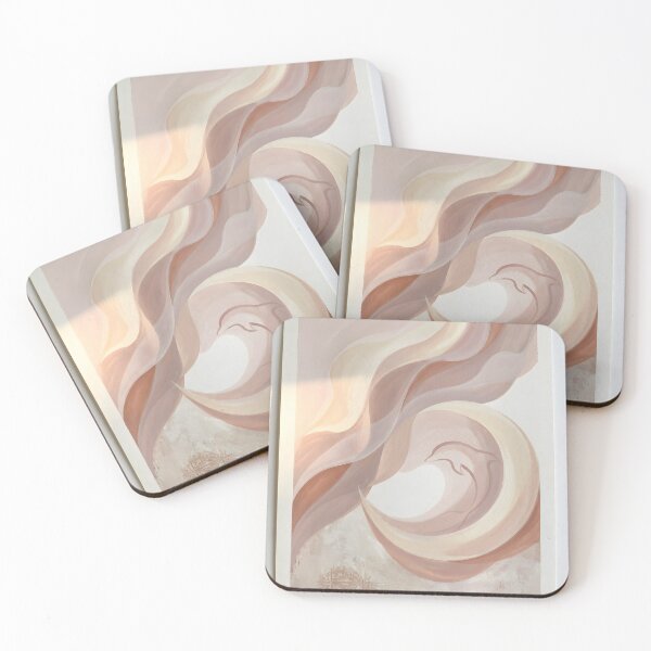 Item preview, Feminine Abstract in Blush & Terracotta — Subtle Dolphin, Lisbon Solstice Glow — Wall Art designed and sold by FixwellStudio.