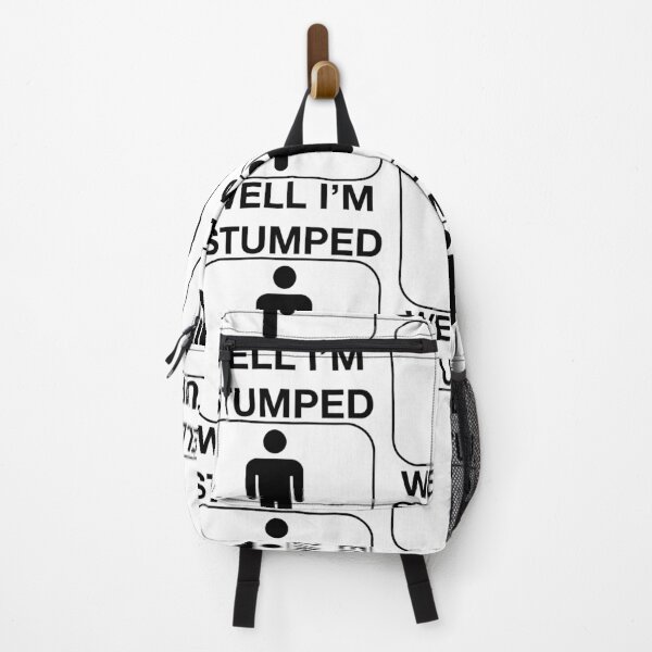 Item preview, Funny Nerdy Well I'm Stumped Amputee Icon Black Text designed and sold by MathWare MathClips.