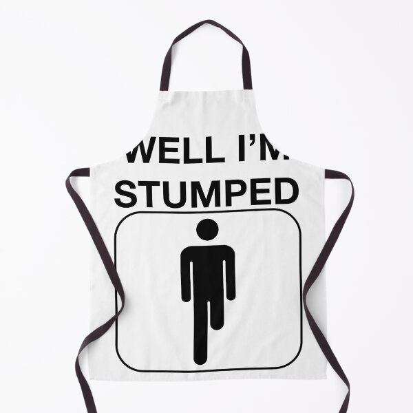 Item preview, Funny Nerdy Well I'm Stumped Amputee Icon Black Text designed and sold by MathWare MathClips.