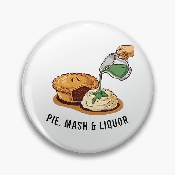 Item preview, Traditional Pie Mash and Liquor British Comfort Food Design. designed and sold by The-T-In-Retro.