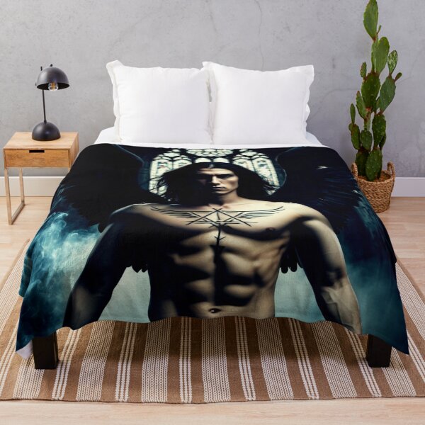 Item preview, fallen seraph – gothic cathedral – dark angel art designed and sold by Traumrausch.
