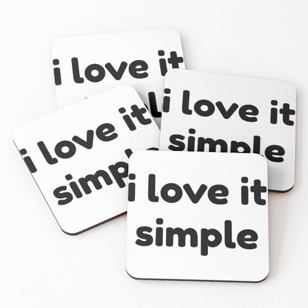 Item preview, I Love It Simple Minimal Typography Design designed and sold by samet-bas.