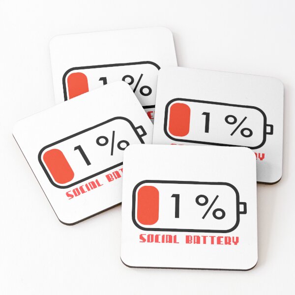 Item preview, Funny 1 Percent Social Battery Introvert designed and sold by kreature56.