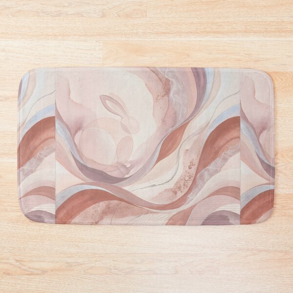 Item preview, Feminine Pastel Abstract Flow — Kyoto Moon Rabbit Winter Solstice | Wall Art designed and sold by FixwellStudio.
