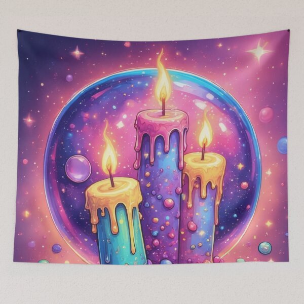 Item preview, Cosmic candles with colorful balls designed and sold by Mianku | Für das Leben.