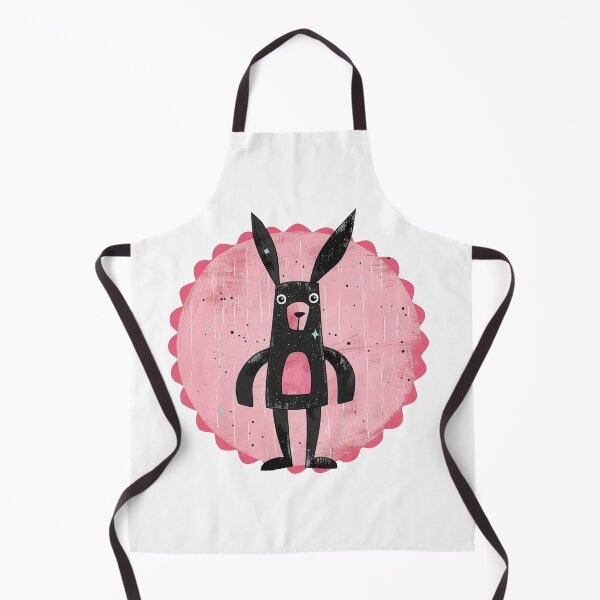 Item preview, Kawaii Bunny on Pink Scalloped Badge — Round Sticker Design designed and sold by VikArt7.