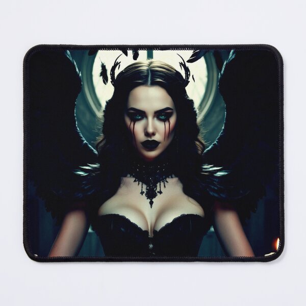 Item preview, dark angel ritual – gothic candlelight – occult fantasy art designed and sold by Traumrausch.