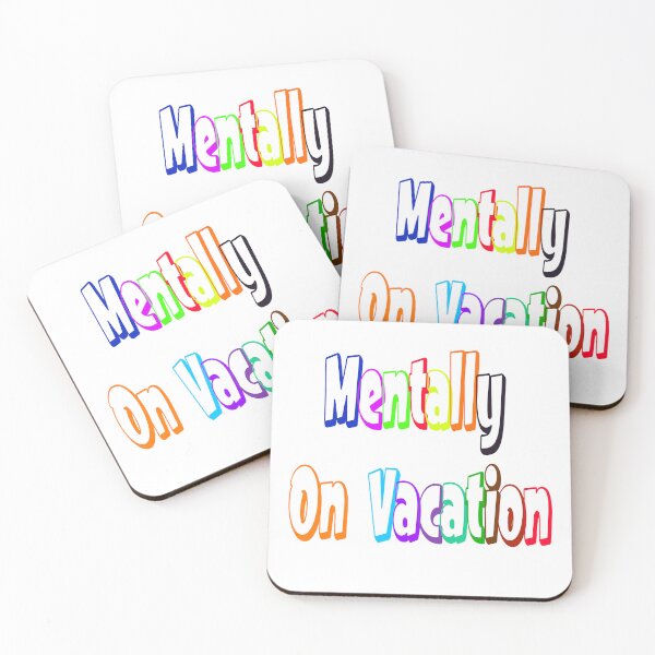 Item preview, The "On Mental Vacation" design is a funny quote about relaxation. designed and sold by Ach&Koor.