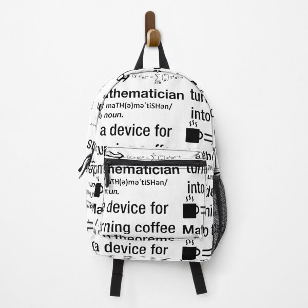 Item preview, Funny Nerdy Mathematician A Device For Turning Coffee Into Theorems Black Text designed and sold by MathWare MathClips.