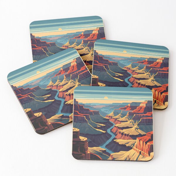 Item preview, Grand Canyon Sunset – Vintage Travel Poster | Visit Arizona designed and sold by Pattern-Parade.