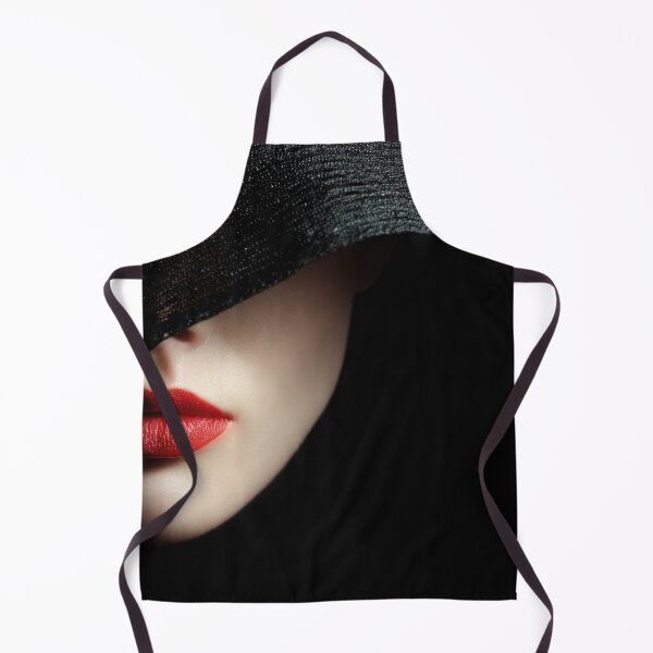Item preview, Woman with red lips and black veil designed and sold by anytka.