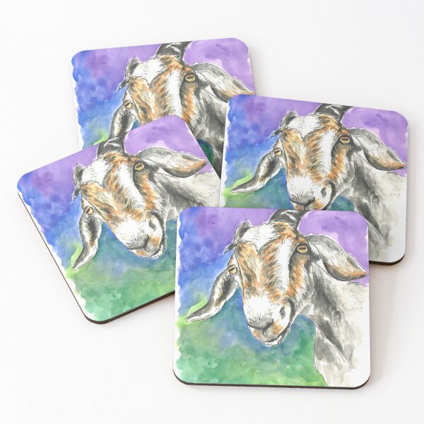 Item preview, Goat designed and sold by Rhiannon Wolfe Art .