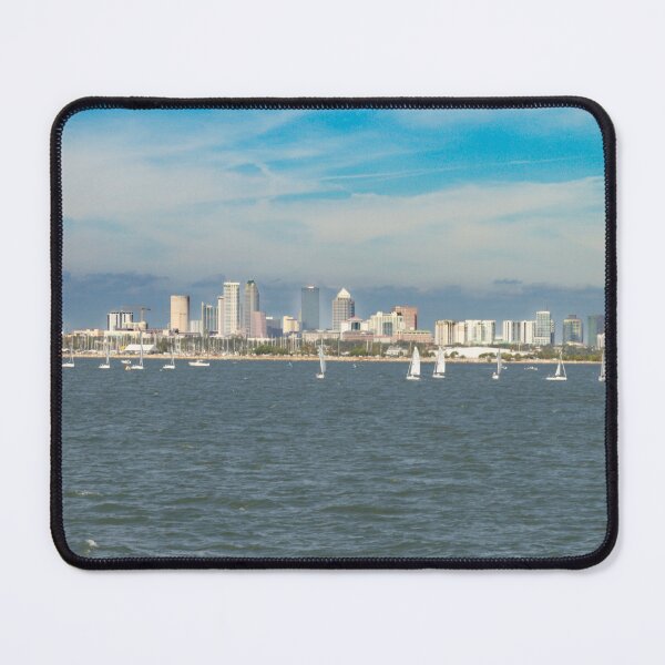 Item preview, The Tampa city skyline stretches across the waterfront, framed by vibrant clouds that reflect beautifully on the bay. designed and sold by EyezWatchin.