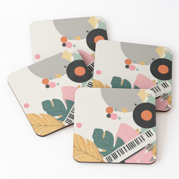 Item preview, Colorful leaves and piano designed and sold by anytka.