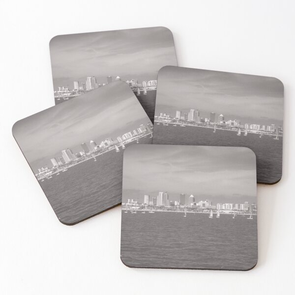 Item preview, The Tampa city skyline stretches across the waterfront, framed by vibrant clouds that reflect beautifully on the bay. designed and sold by EyezWatchin.