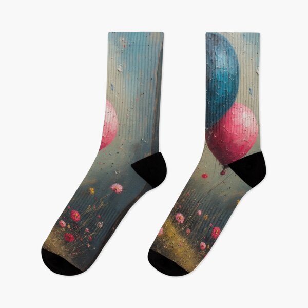Item preview, Balloons, a field of flowers, and heavenly dreams designed and sold by Mianku | Für das Leben.