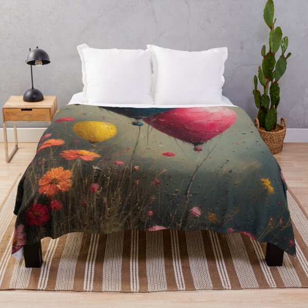 Item preview, Balloons, a field of flowers, and heavenly dreams designed and sold by Mianku | Für das Leben.