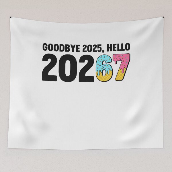 Item preview, 67 New Year Goodbye 2025 Hello 2026 Viral 67 Meme designed and sold by gunaone-design.