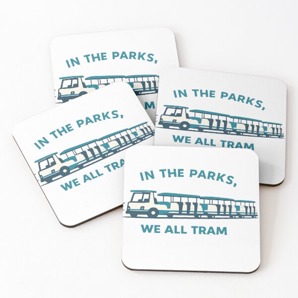 Item preview, In the Parks, We All Tram – Disney Park Transportation Tee designed and sold by Theme Snark.